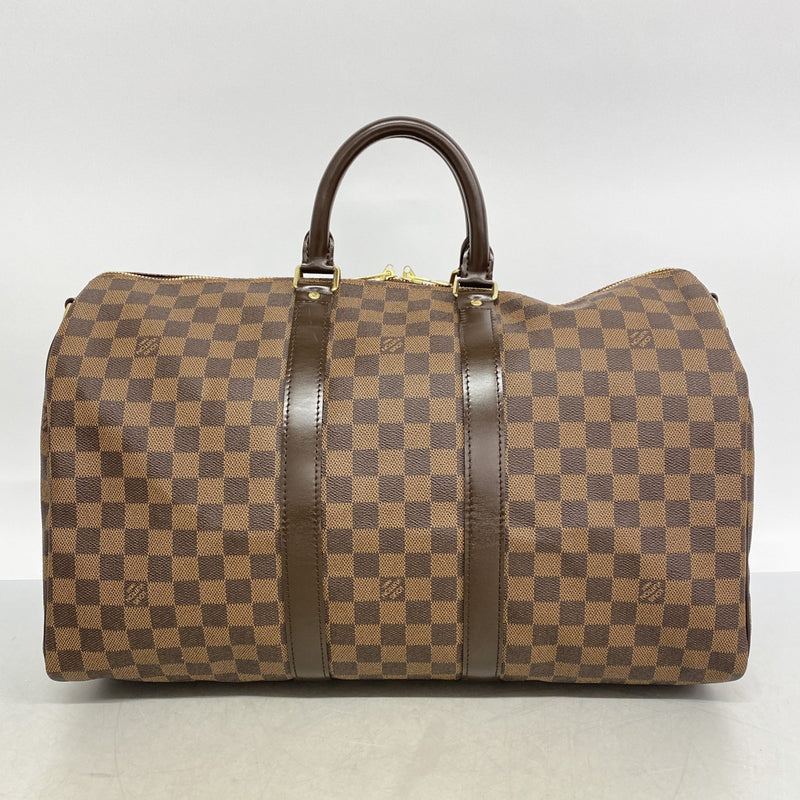 【6gc2444】ルイヴィトン ボストンバッグ ダミエ キーポルバンドリエール45 N41428 エベヌ【中古】メンズ レディース ユニセックス