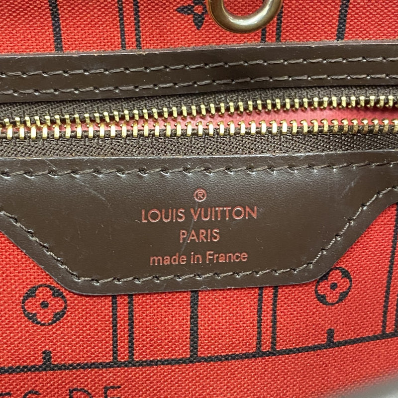 【6gc2447】ルイヴィトン トートバッグ ダミエ ネヴァーフルMM N51105 エベヌ【中古】レディース