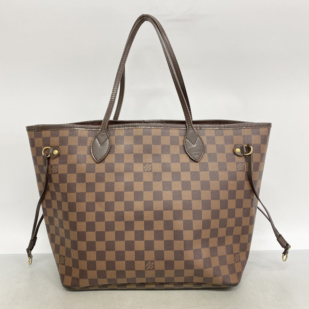【6gc2447】ルイヴィトン トートバッグ ダミエ ネヴァーフルMM N51105 エベヌ【中古】レディース