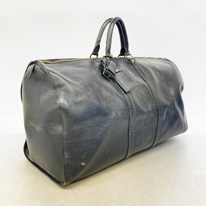 【6gc2454】ルイヴィトン ボストンバッグ エピ キーポル55 M59142 ノワール【中古】メンズ レディース ユニセックス