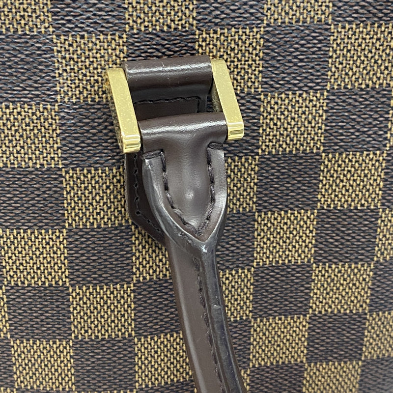 【6gc2455】ルイヴィトン トートバッグ ダミエ サックプラ N51140 エベヌ【中古】レディース