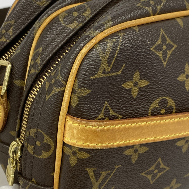 【6gc2458】ルイヴィトン ショルダーバッグ モノグラム リポーターPM M45254 ブラウン【中古】レディース