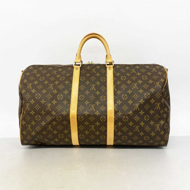 【6gc2466】ルイヴィトン ボストンバッグ モノグラム キーポルバンドリエール55 M41414 ブラウン【中古】メンズ レディース ユニセックス