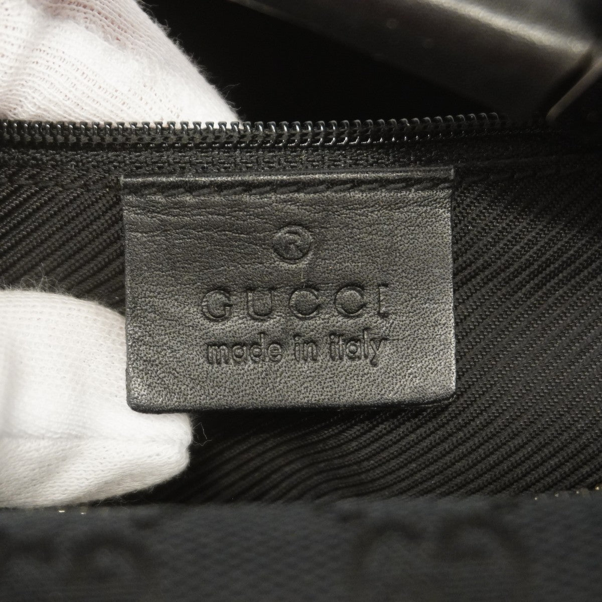 【6gc2475-k】グッチ ハンドバッグ GGキャンバス 001 4302 キャンバス ブラック シルバー金具【中古】レディース