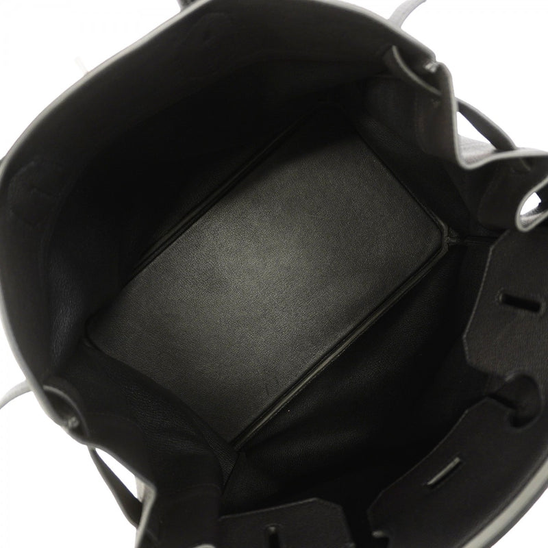 【6gc2477-g】エルメス ハンドバッグ オータクロア40 トゴ ブラック シルバー金具 K刻印【中古】メンズ