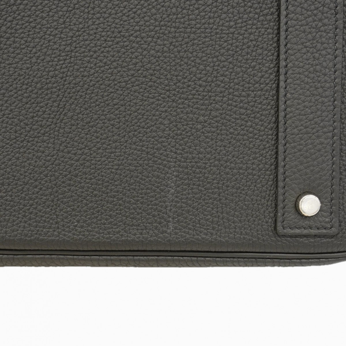 【6gc2477-g】エルメス ハンドバッグ オータクロア40 トゴ ブラック シルバー金具 K刻印【中古】メンズ