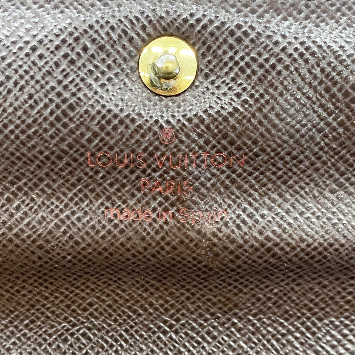 【6gc2481】ルイヴィトン 長財布 ダミエ ポシェットポルトモネクレディ N61724 エベヌ【中古】レディース