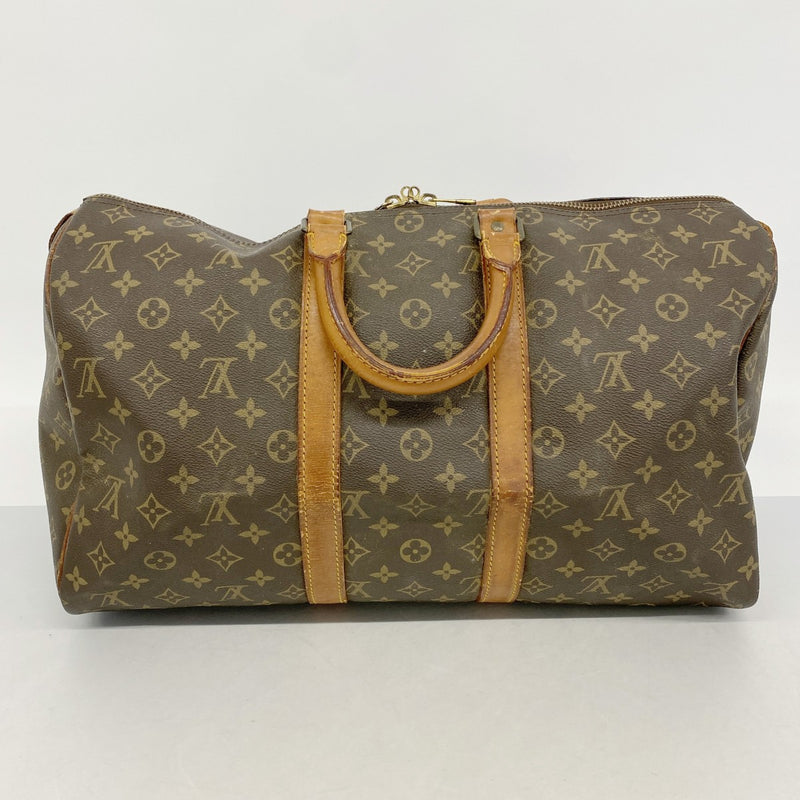 【6gc2491】ルイヴィトン ボストンバッグ モノグラム キーポル45 M41428 ブラウン【中古】メンズ レディース ユニセックス