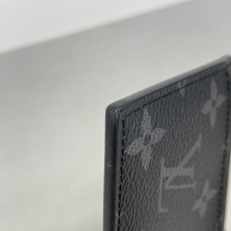 【6gc2497】ルイヴィトン コインケース タイガラマ コインカードホルダー M30271 ブラック【中古】メンズ