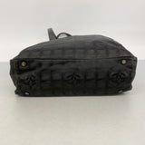 【6gc2509-k】シャネル トートバッグ ニュートラベル ナイロン ブラック ゴールド金具【中古】レディース