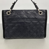 【6gc2510-k】シャネル ハンドバッグ マトラッセ チェーンショルダー キャビアスキン ブラック シルバー金具 2wayバッグ【中古】レディース
