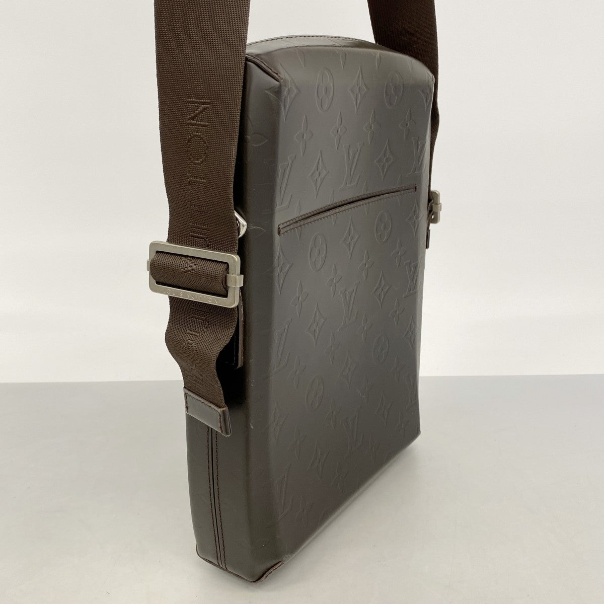 【6gc2514-k】ルイヴィトン ショルダーバッグ モノグラム・グラセレザー ボビー M46520 カフェ【中古】メンズ