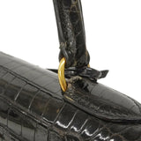 【6gc2521-h】エルメス ハンドバッグ ケリー32 ポロサス ブラック ゴールド金具 〇X刻印 2wayバッグ【中古】レディース