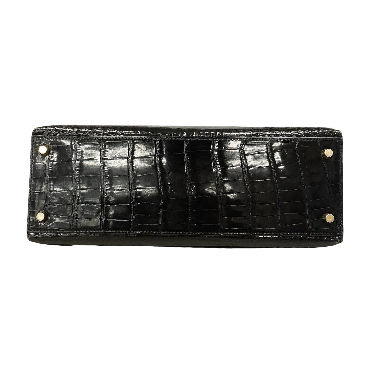 【6gc2521-h】エルメス ハンドバッグ ケリー32 ポロサス ブラック ゴールド金具 〇X刻印 2wayバッグ【中古】レディース