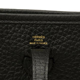 【6gc2522-h】エルメス ショルダーバッグ エヴリンTPM トリヨンクレマンス ブラック ゴールド金具 K刻印【中古】レディース