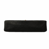 【6gc2523-h】シャネル ショルダーバッグ マトラッセ Wフラップ Wチェーン キャビアスキン ブラック ゴールド金具【中古】レディース