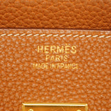 【6gc2529-h】エルメス ハンドバッグ バーキン35 トゴ ゴールド ゴールド金具 □H刻印【中古】レディース
