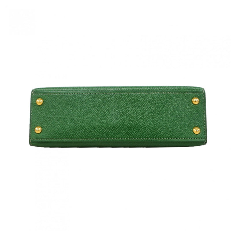 【6gc2531-h】エルメス ハンドバッグ ミニミニケリー15 クシュベル バンブー ゴールド金具 〇V刻印 2wayバッグ【中古】レディース