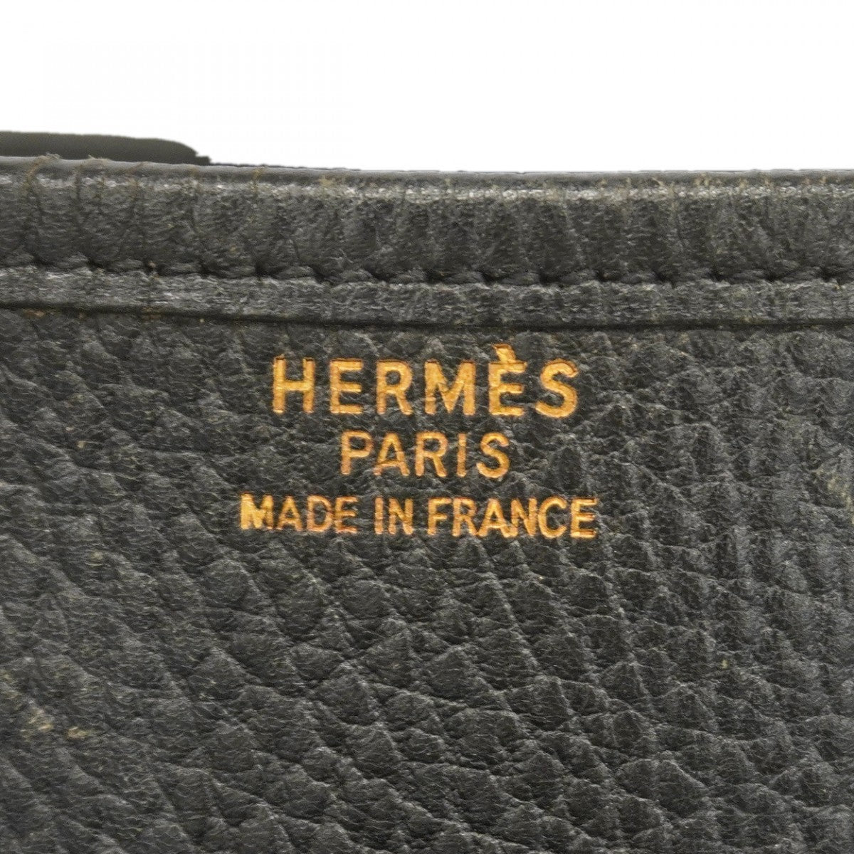 【6gc2532-h】エルメス ショルダーバッグ エヴリン1PM アルデンヌ ブラック ゴールド金具 □B刻印【中古】レディース