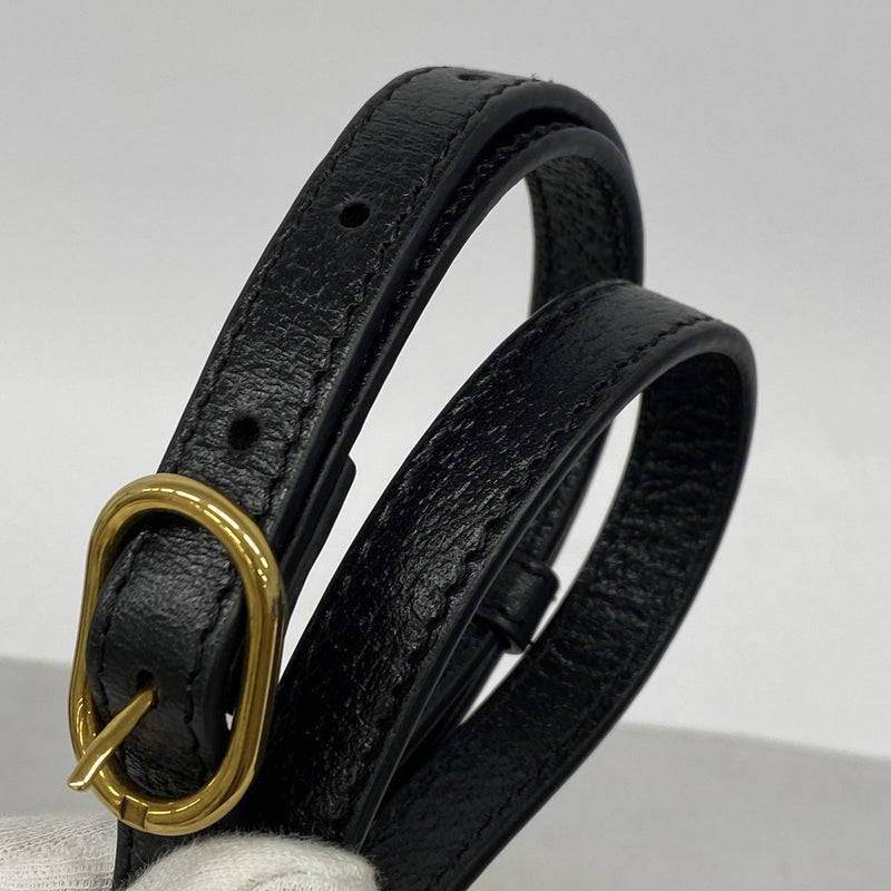 【6gc2534-k】グッチ ハンドバッグ ダイアナ 702721 レザー ブラック ゴールド金具 2wayバッグ【中古】レディース