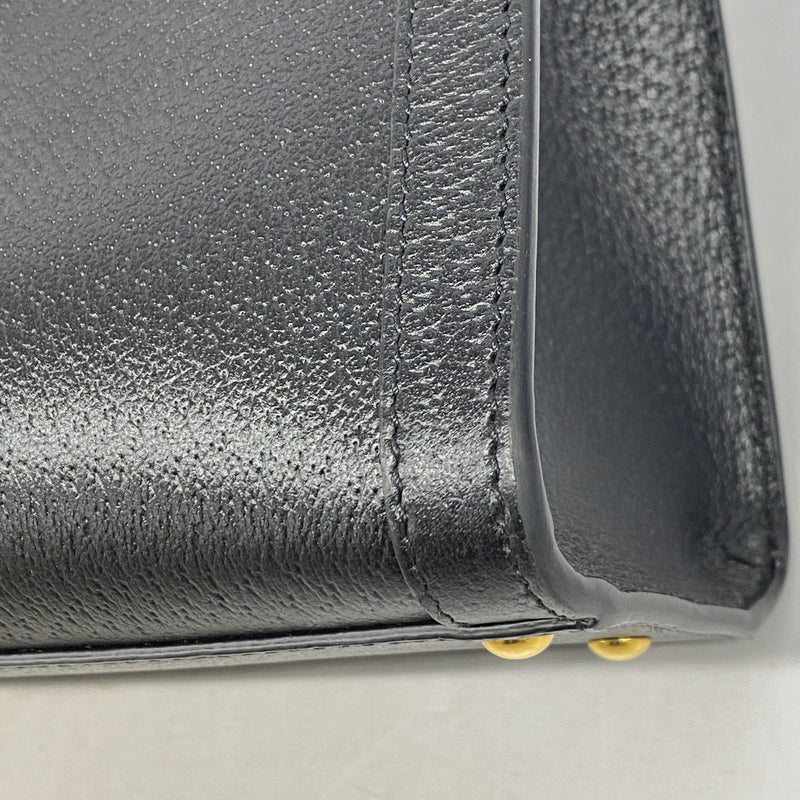 【6gc2534-k】グッチ ハンドバッグ ダイアナ 702721 レザー ブラック ゴールド金具 2wayバッグ【中古】レディース