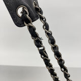 【6gc2539】シャネル ショルダーバッグ チェーンショルダー デカココ レザー ブラック シルバー金具【中古】レディース