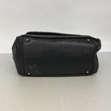 【6gc2539】シャネル ショルダーバッグ チェーンショルダー デカココ レザー ブラック シルバー金具【中古】レディース