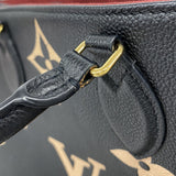 【6gc2541】ルイヴィトン トートバッグ モノグラム・アンプラント バイカラー オンザゴーMM M45495 ブラック ベージュ【中古】レディース