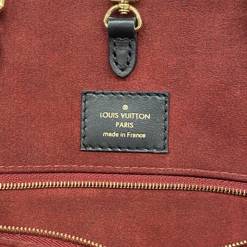 【6gc2541】ルイヴィトン トートバッグ モノグラム・アンプラント バイカラー オンザゴーMM M45495 ブラック ベージュ【中古】レディース