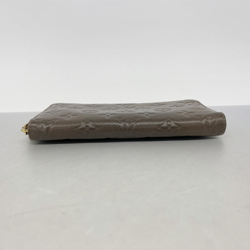 【6gc2542】ルイヴィトン 長財布 モノグラム・アンプラント ポルトフォイユスクレットロン M93436 オンブル【中古】レディース