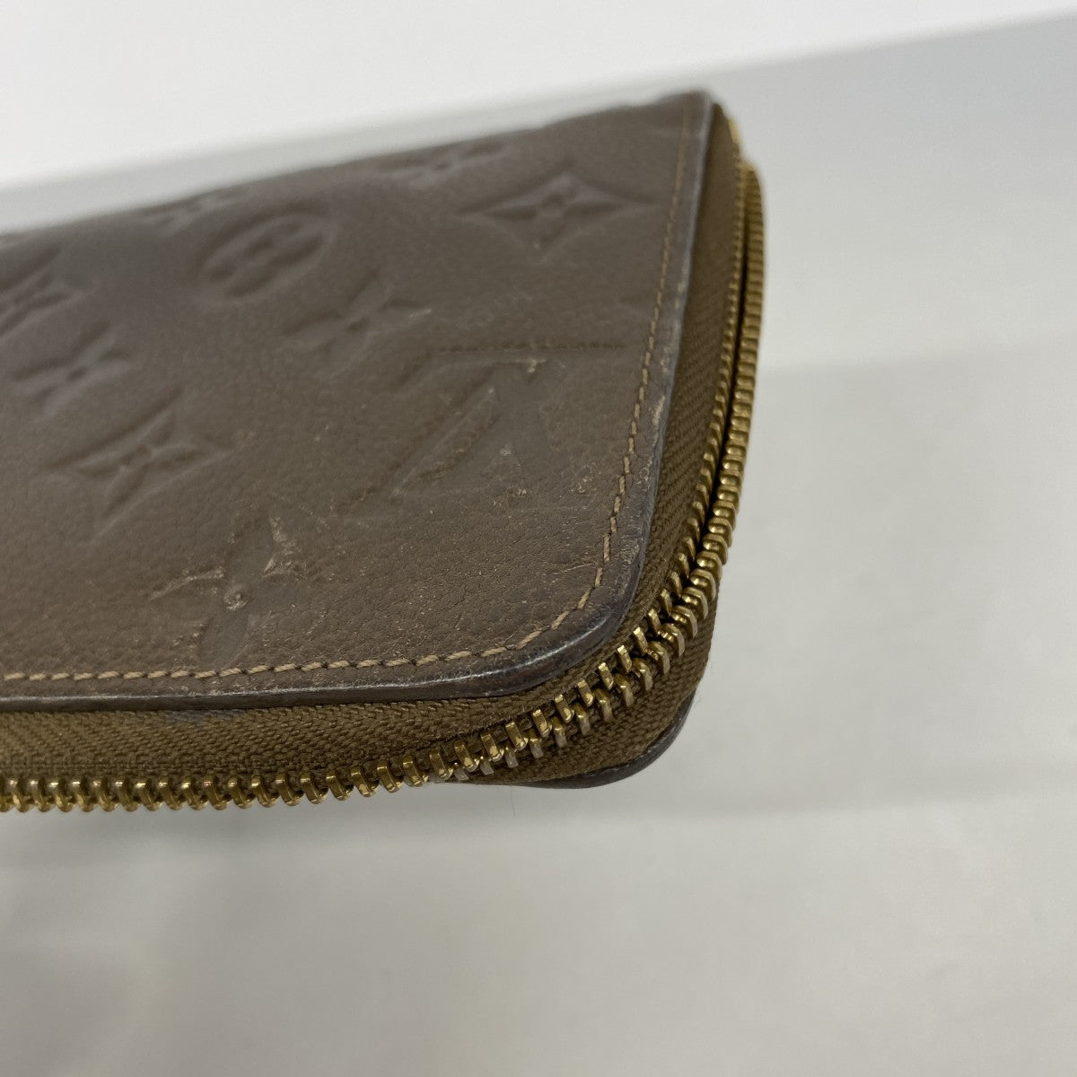 【6gc2542】ルイヴィトン 長財布 モノグラム・アンプラント ポルトフォイユスクレットロン M93436 オンブル【中古】レディース