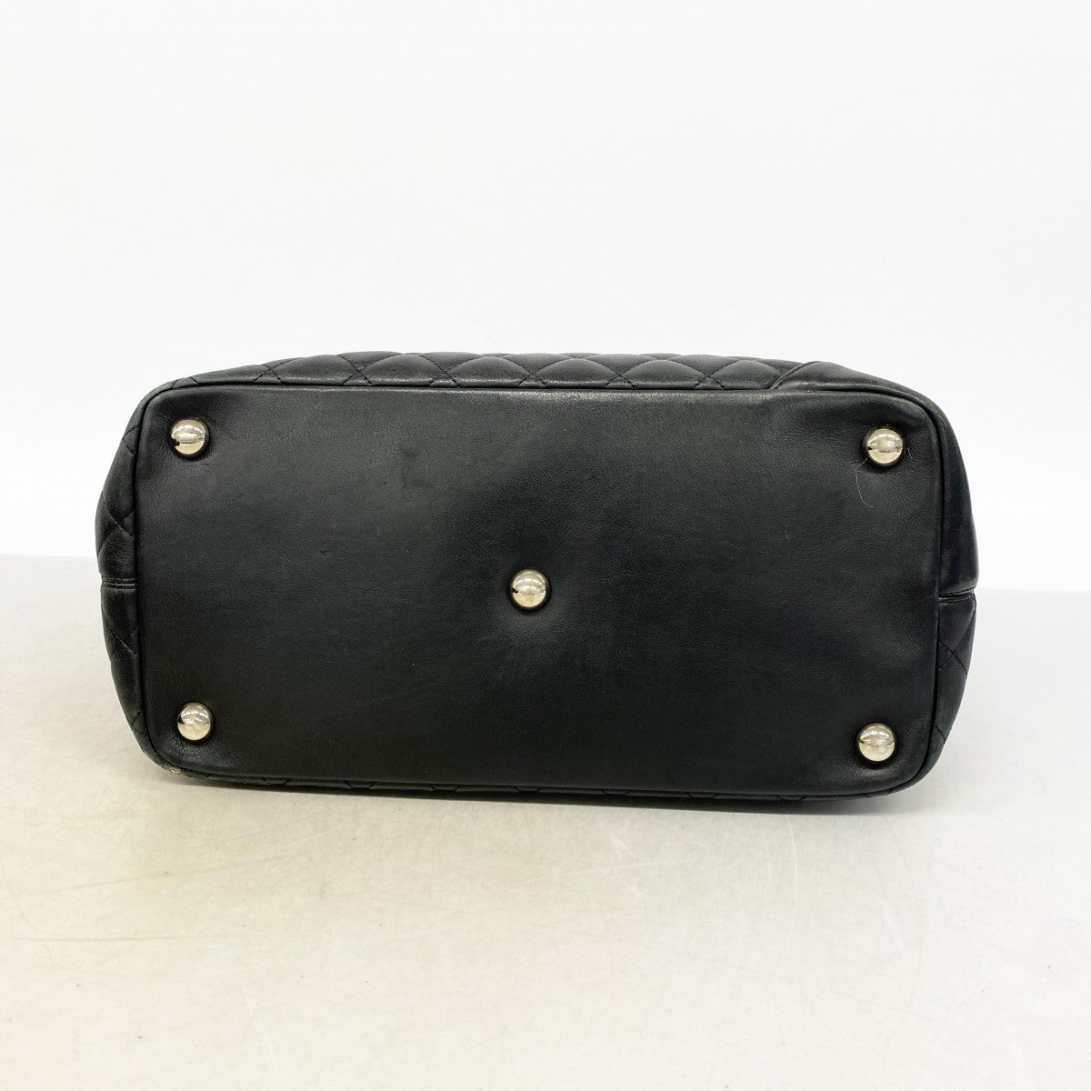 【6gc2548】シャネル トートバッグ カンボン ラムスキン ブラック シルバー金具【中古】レディース