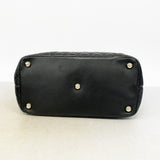 【6gc2548】シャネル トートバッグ カンボン ラムスキン ブラック シルバー金具【中古】レディース