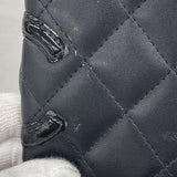 【6gc2550】シャネル キーケース カンボン ラムスキン ブラック シルバー金具【中古】レディース
