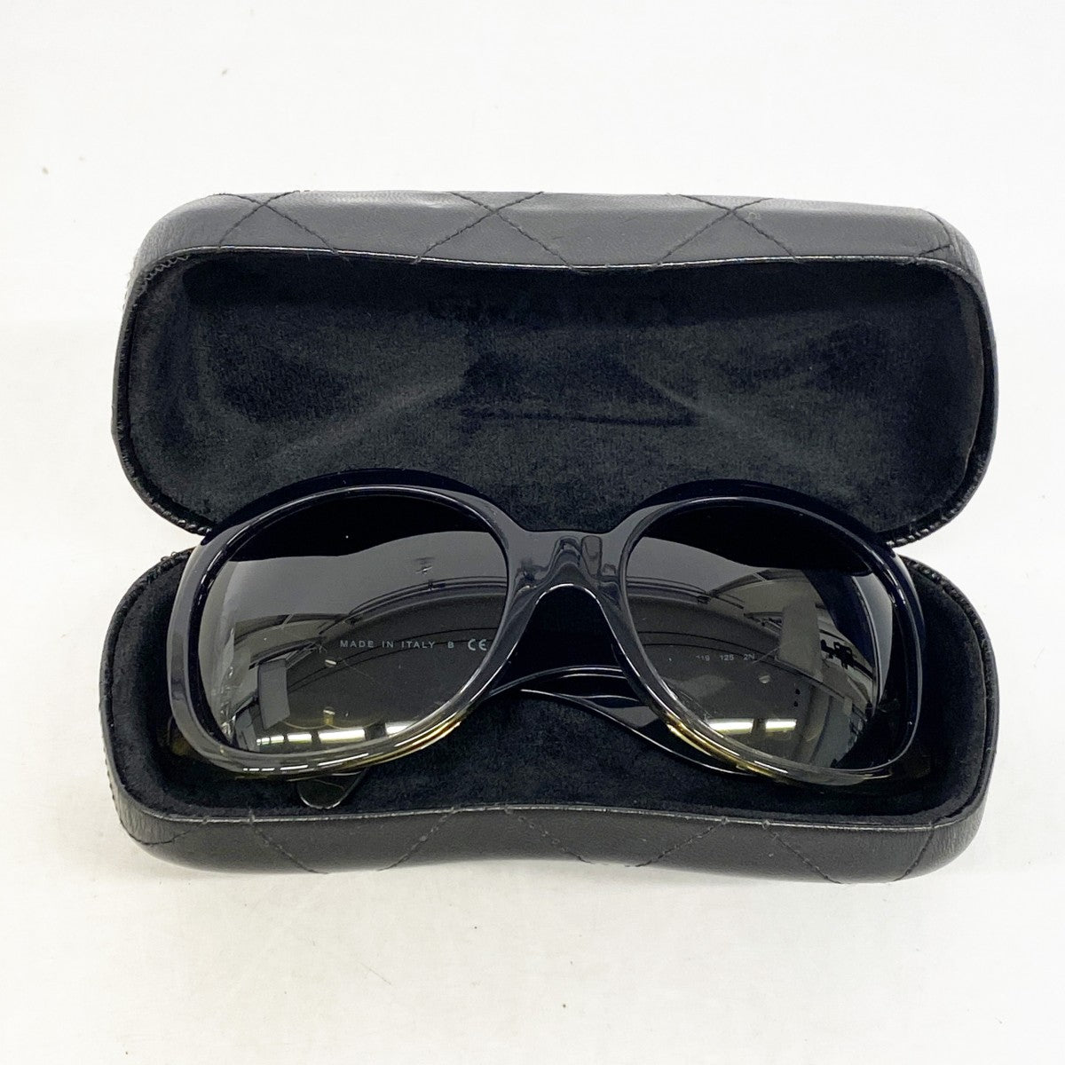 【6gc2553】シャネル サングラス 5167 プラスチック グレー カーキ シルバー金具【中古】レディース