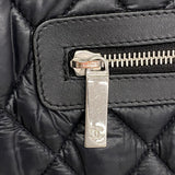 【6gc2558-k】シャネル ハンドバッグ コココクーン ナイロン ブラック シルバー金具【中古】レディース