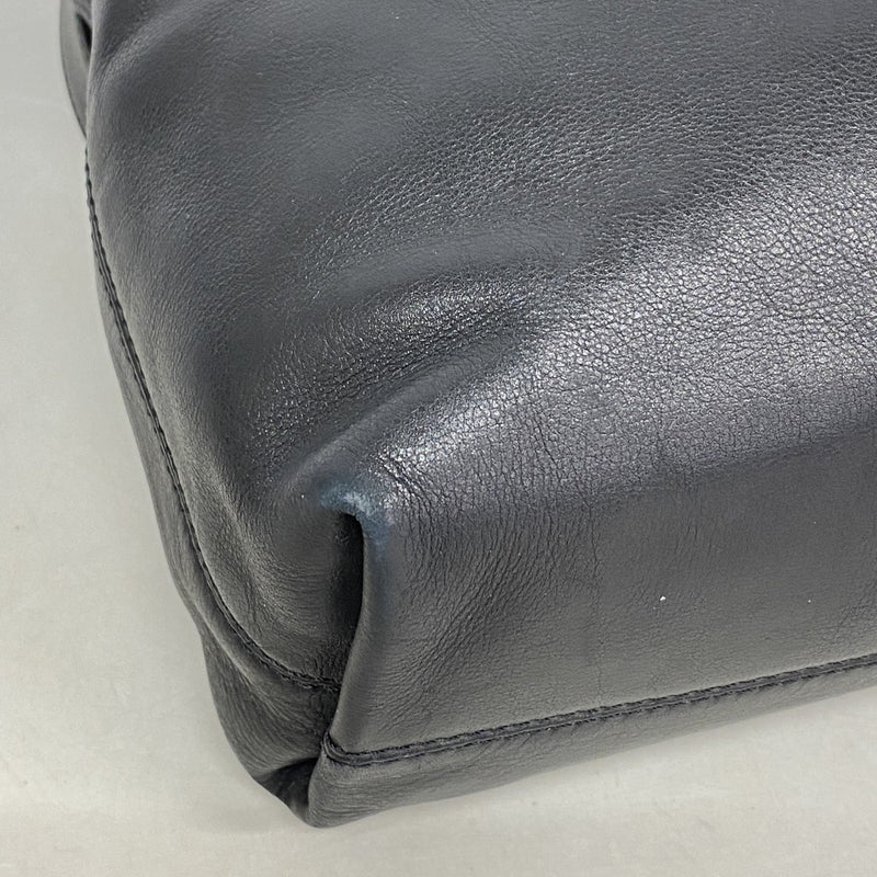 【6gc2561-k】シャネル トートバッグ レザー ブラック ゴールド金具【中古】レディース