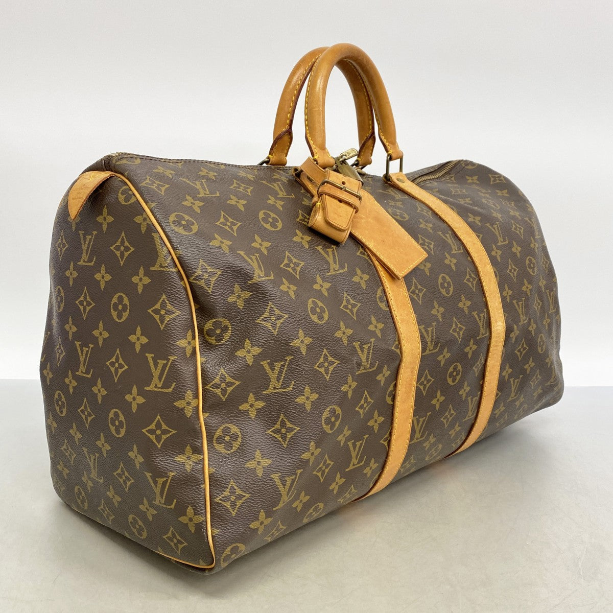 【6gc2571】ルイヴィトン ボストンバッグ モノグラム キーポル50 M41426 ブラウン【中古】メンズ レディース ユニセックス