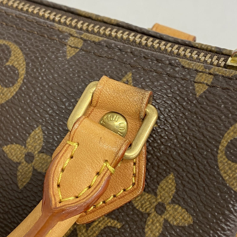 【6gc2572】ルイヴィトン ハンドバッグ モノグラム ミニスピーディ M41534 ブラウン 2wayバッグ【中古】レディース