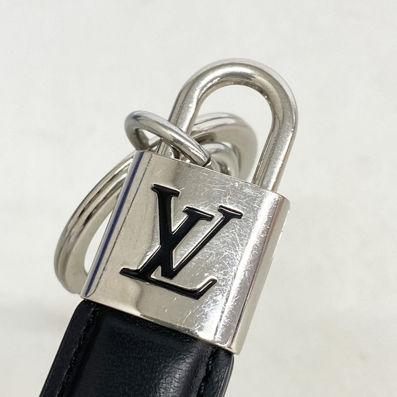 【6gc2580】ルイヴィトン キーホルダー・チャーム ドラゴンヌLVパドロック M00745 ブラック シルバー【中古】メンズ