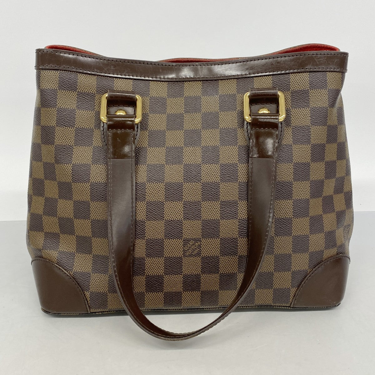 【6gc2581】ルイヴィトン トートバッグ ダミエ ハムステッドPM N51205 エベヌ【中古】レディース