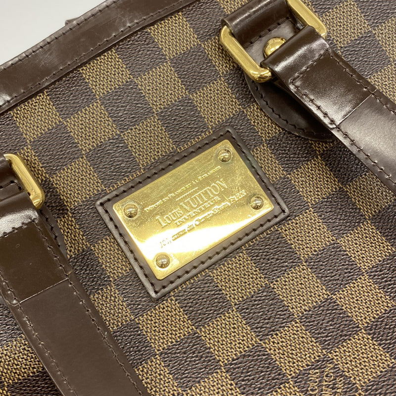 【6gc2581】ルイヴィトン トートバッグ ダミエ ハムステッドPM N51205 エベヌ【中古】レディース