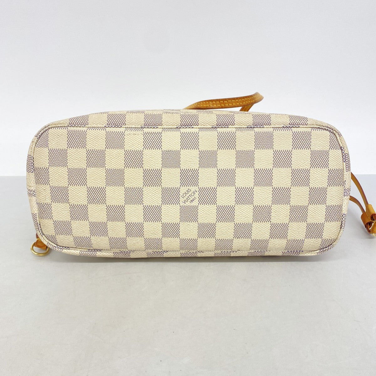 【6gc2597】ルイヴィトン トートバッグ ダミエ・アズール ネヴァーフルPM N51110 ホワイト【中古】レディース