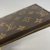 【6gc2599】ルイヴィトン 長財布 モノグラム ジッピーウォレット M60017 ブラウン【中古】レディース