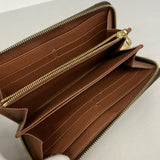 【6gc2599】ルイヴィトン 長財布 モノグラム ジッピーウォレット M60017 ブラウン【中古】レディース