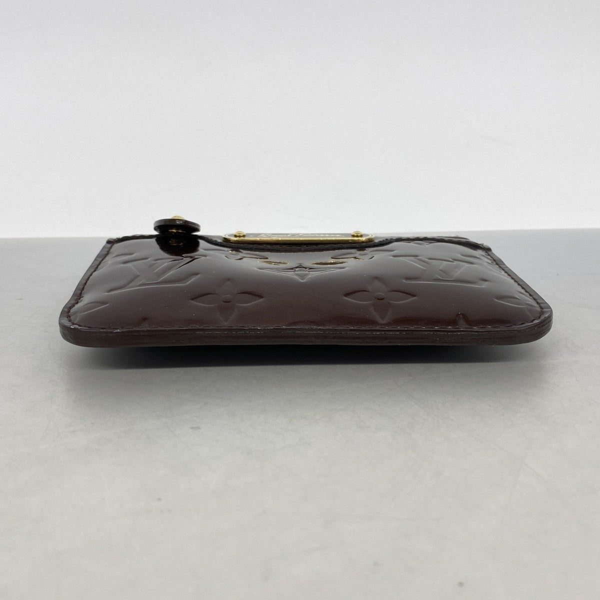 【6gc2600】ルイヴィトン コインケース ヴェルニ ポシェットクレNM M93557 アマラント【中古】レディース