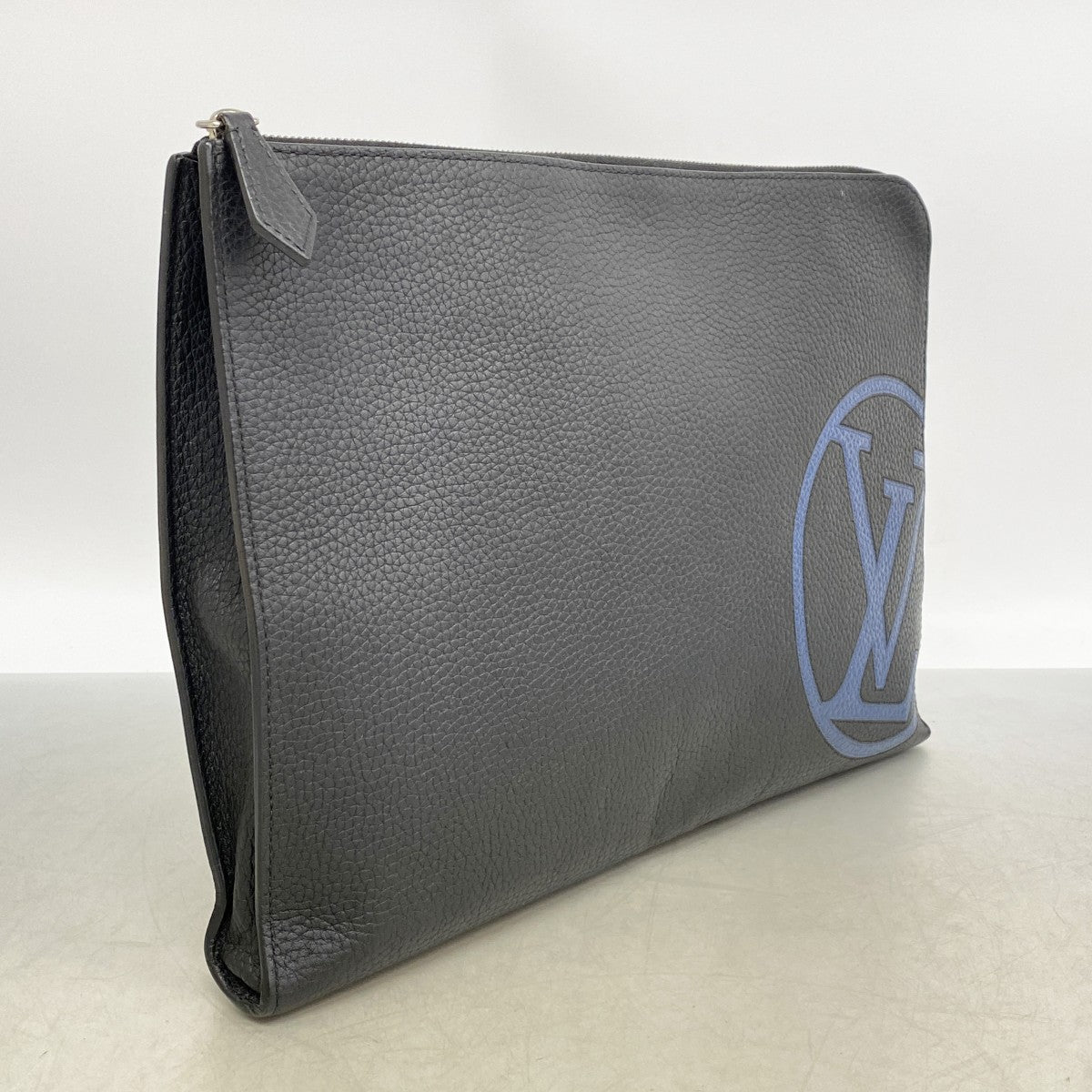 【6gc2607】ルイヴィトン クラッチバッグ トリヨン ポシェットジュールGMNM M67763 ノワール LVサークル【中古】メンズ