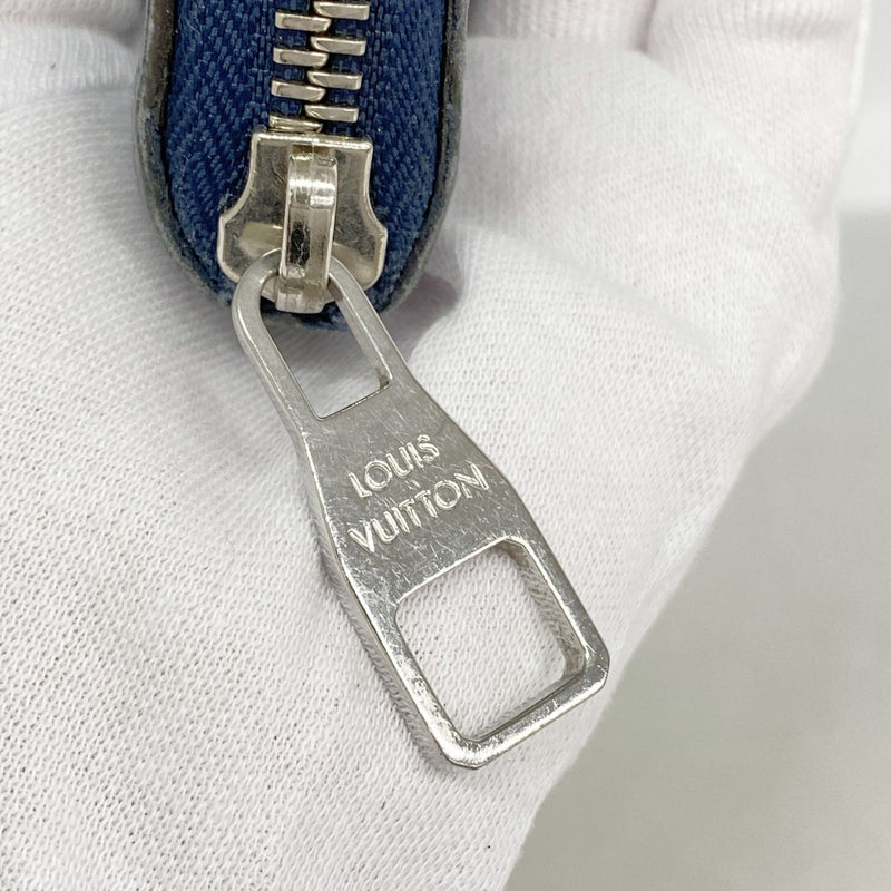 【6gc2608】ルイヴィトン 長財布 タイガ ジッピーウォレットヴェルティカル M32837 オセアン【中古】メンズ