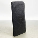【6gc2609】ルイヴィトン 長財布 モノグラム・シャドウ ポルトフォイユブラザ M62900 ブラック【中古】メンズ