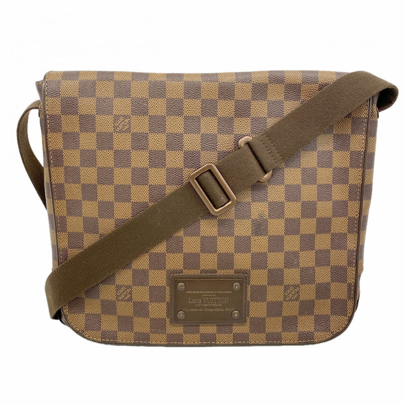 【6gc2618】ルイヴィトン ショルダーバッグ ダミエ ブルックリンMM N51211 エベヌ【中古】メンズ